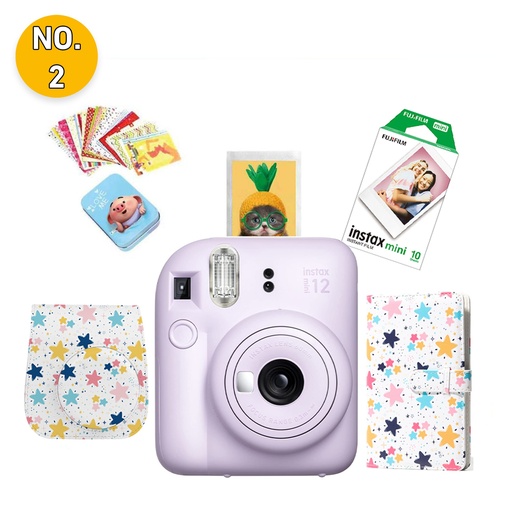 FUJIFILM Instax Mini 12 Gift Box & Lifestyle Pack (Lilac Purple)
