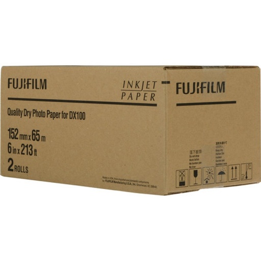 FUJIFILM 6 Inch Glossy For DX-DE100 DL600 1 Roll Paper (65m)