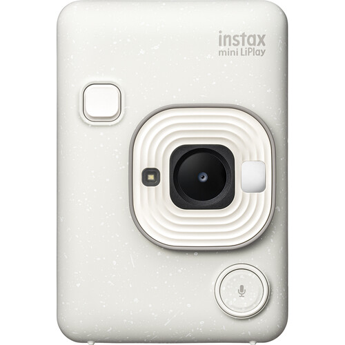 FUJIFILM Instax Mini Liplay Hybrid Instant Camera (Misty White)