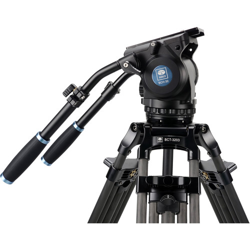 BCT-3203 Carbon Fiber Tripod & BCH-30 Video Head Bundle