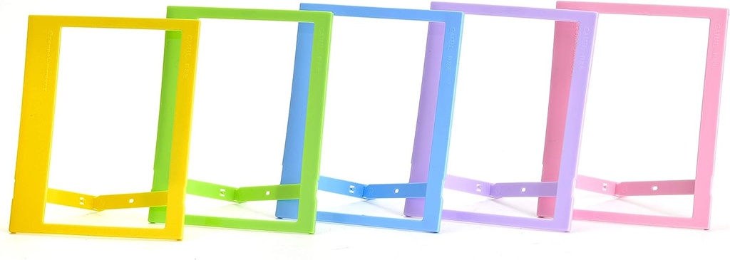 Plastic Wide Frames (Blue, Green, Pink, Yellow & Purple)