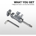 GVM ML - Aluminum Alloy Ajustable Magic Arm with 1/4" Screw