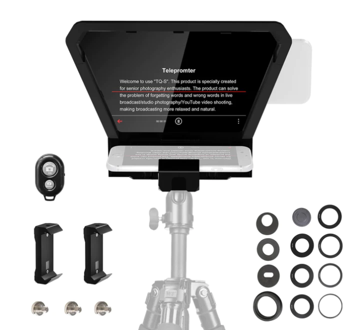 GVM TQ-S Teleprompter for iPad Tablet & Smartphone with Bluetooth APP Control