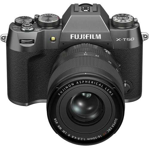 FUJIFILM X-T50 Mirrorless Camera with XF 16-50mm f/2.8-4.8 Lens (Charcoal Silver)