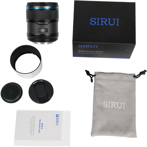 Sirui Sniper 75mm f/1.2 Autofocus Lens (FUJIFILM X, Black)