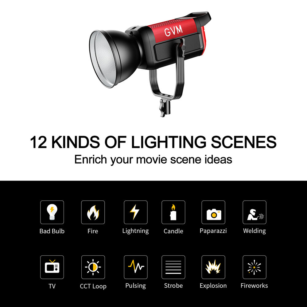 GVM Pro SD200B Bi-Color LED Monolight (200W)