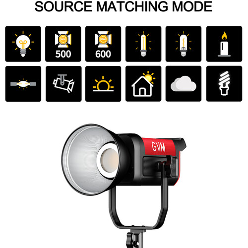 GVM Pro SD200B Bi-Color LED Monolight (200W)