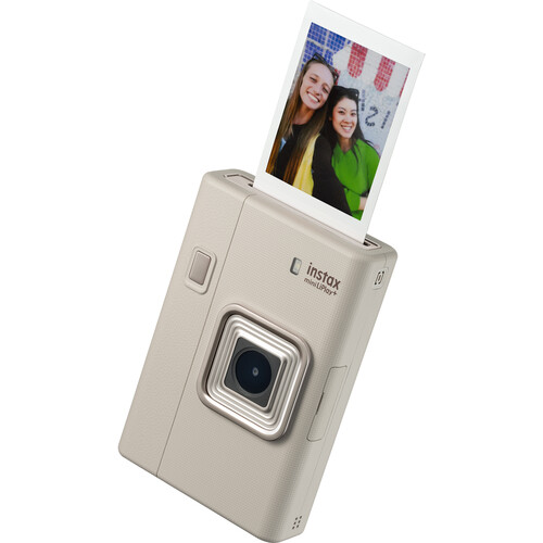 FUJIFILM INSTAX LIPLAY+Hybrid Instant Camera (Sand Beige)