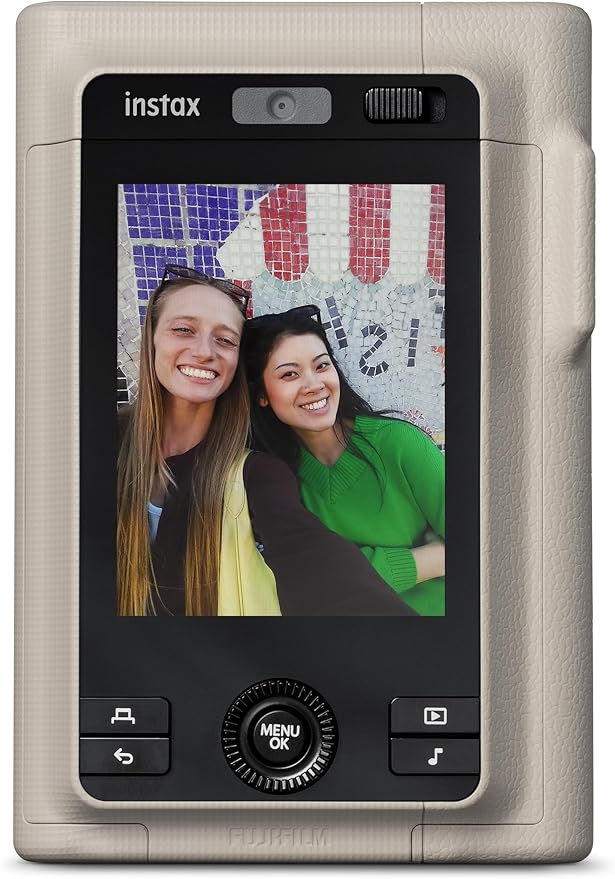 FUJIFILM INSTAX LIPLAY+Hybrid Instant Camera (Sand Beige)