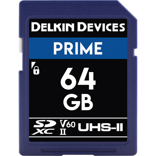Delkin Devices 64GB Prime UHS-II SDXC Memory Card