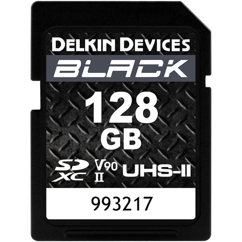 Delkin Devices 128GB BLACK UHS-II SDXC Memory Card