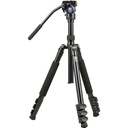 ET-2004 Aluminum Tripod + VA5 Video Head