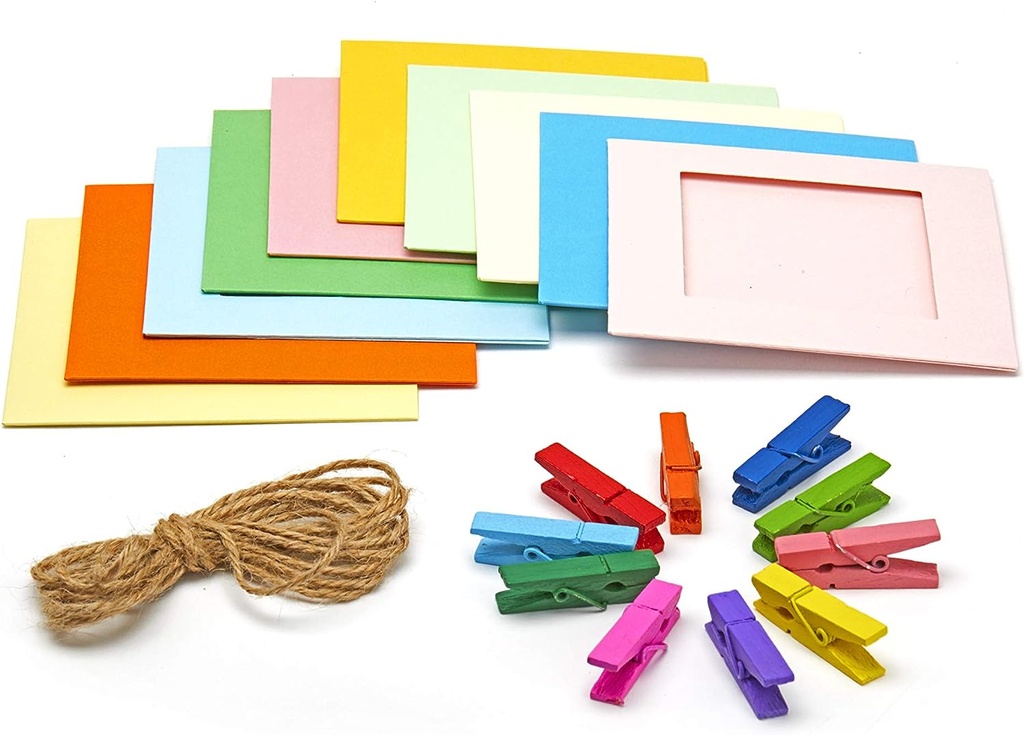 Hanging Photo Frames for Square Film Assorted Colors