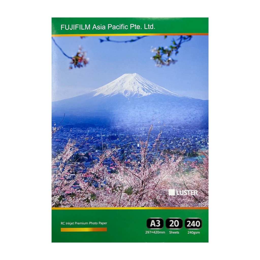 FUJIFILM Photo Paper For Inkjet Printers Luster Sheets A3 (20 Sheet)