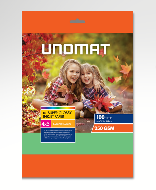 Unomat 6X4 Glossy Sheet (100 Papers)