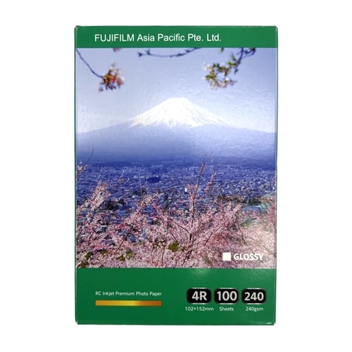 FUJIFILM Photo Paper For Inkjet Printers Glossy Sheets 4X6 (100 Sheet)